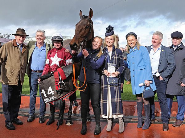 Stellar Story and connections after winning the Grade 1 Albert Bartlett Novices Hurdle  